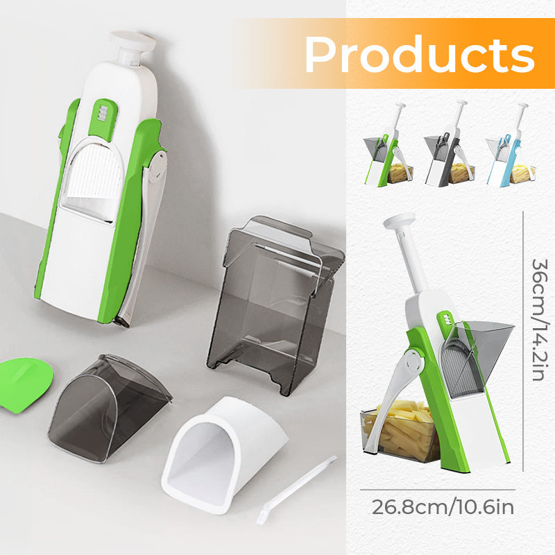 ⚡LAST DAY 50% OFF – Safe Vegetable Slicer |Stainless Steel Blade, Non-Slip 🥔 Perfect Potato Chips, Veggies & More 🔪 Finger Guard for Safety