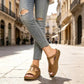 ✨LAST DAY 50% OFF – Cutout Wedge Sandals|Summer Must-Have ☀️ | Arch Support, Soft Fabric, Adjustable Fit 👡