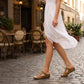 ✨LAST DAY 50% OFF – Cutout Wedge Sandals|Summer Must-Have ☀️ | Arch Support, Soft Fabric, Adjustable Fit 👡