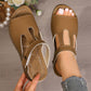 ✨LAST DAY 50% OFF – Cutout Wedge Sandals|Summer Must-Have ☀️ | Arch Support, Soft Fabric, Adjustable Fit 👡
