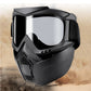 Unisex Motorcycle Goggles with Detachable Face Mask