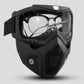 Unisex Motorcycle Goggles with Detachable Face Mask