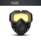Unisex Motorcycle Goggles with Detachable Face Mask