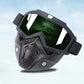 Unisex Motorcycle Goggles with Detachable Face Mask
