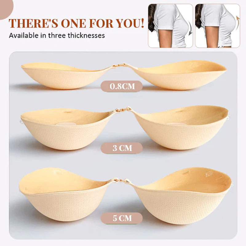 ✨LAST DAY 48% OFF – Invisible Silicone Bra | Secure, Breathable, Reusable 👙 No Residue, Natural Lift, Works with Backless Tops ✨