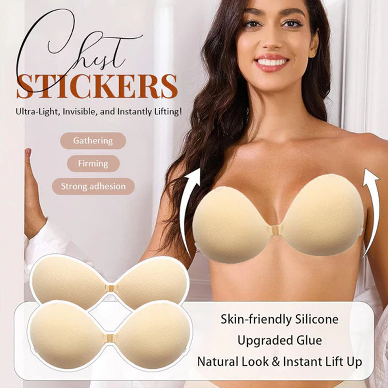 ✨LAST DAY 48% OFF – Invisible Silicone Bra | Secure, Breathable, Reusable 👙 No Residue, Natural Lift, Works with Backless Tops ✨