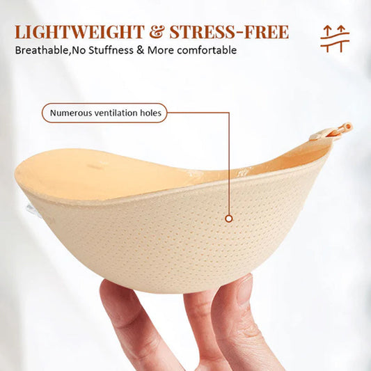 ✨LAST DAY 48% OFF – Invisible Silicone Bra | Secure, Breathable, Reusable 👙 No Residue, Natural Lift, Works with Backless Tops ✨