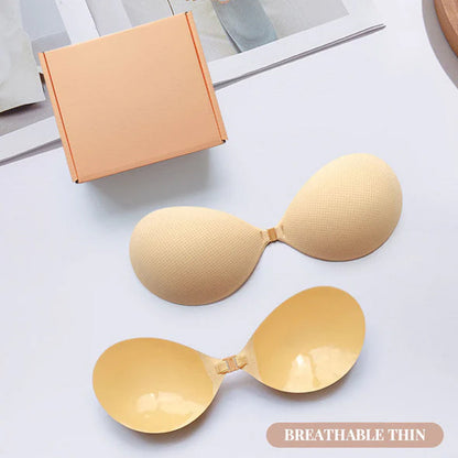 ✨LAST DAY 48% OFF – Invisible Silicone Bra | Secure, Breathable, Reusable 👙 No Residue, Natural Lift, Works with Backless Tops ✨