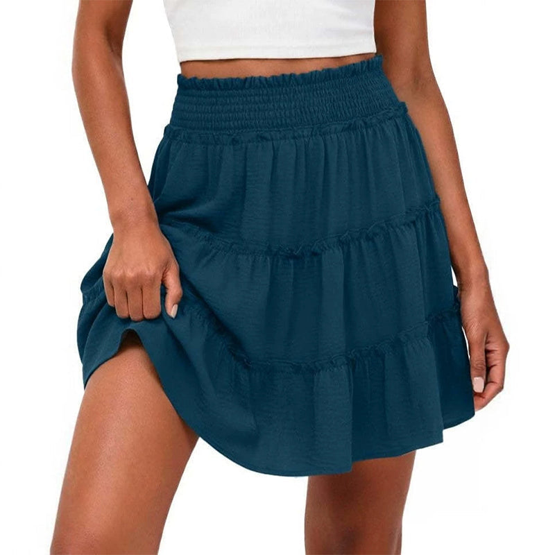🎉FLASH DEAL 50% OFF – Flowy Tiered Ruffle Skort👗  | Hidden Shorts, Comfy Elastic Waist, Breathable Summer Fabric 🌞 Perfect for Active Days & Brunch Dates 🥂