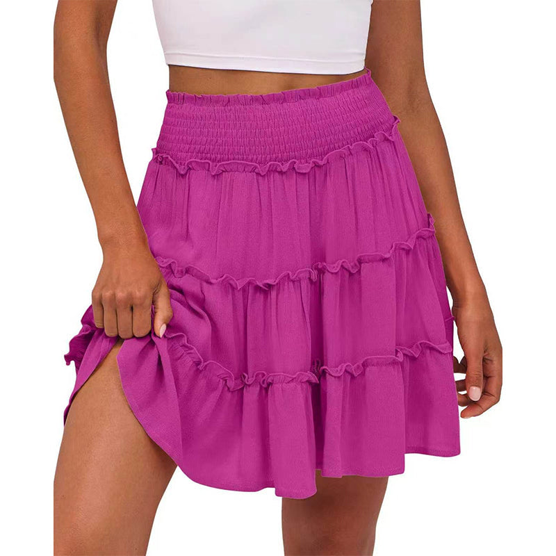 🎉FLASH DEAL 50% OFF – Flowy Tiered Ruffle Skort👗  | Hidden Shorts, Comfy Elastic Waist, Breathable Summer Fabric 🌞 Perfect for Active Days & Brunch Dates 🥂