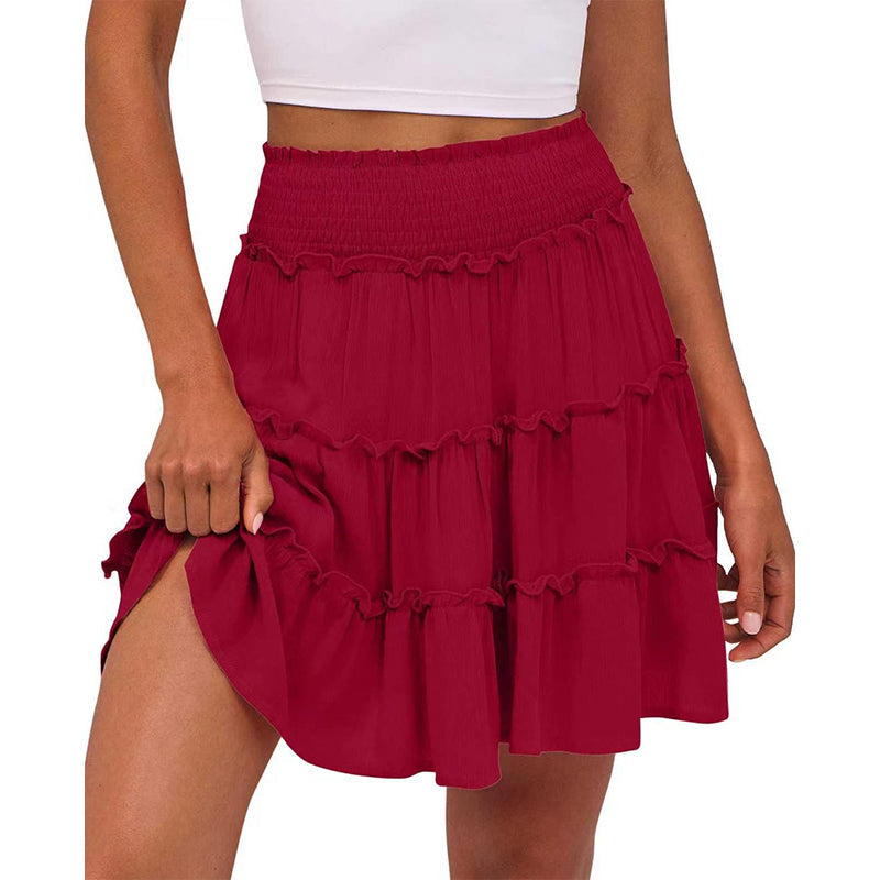 🎉FLASH DEAL 50% OFF – Flowy Tiered Ruffle Skort👗  | Hidden Shorts, Comfy Elastic Waist, Breathable Summer Fabric 🌞 Perfect for Active Days & Brunch Dates 🥂
