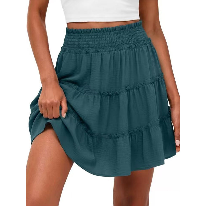 🎉FLASH DEAL 50% OFF – Flowy Tiered Ruffle Skort👗  | Hidden Shorts, Comfy Elastic Waist, Breathable Summer Fabric 🌞 Perfect for Active Days & Brunch Dates 🥂