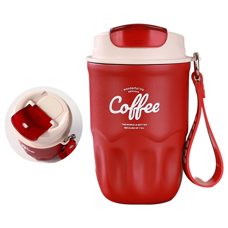 ⚡LAST DAY 40% OFF – 316 Stainless Steel Insulated Tumbler | Double-Wall Vacuum, Hot & Cold for Hours, Leakproof Lid, Carry Strap 🥤☕✨