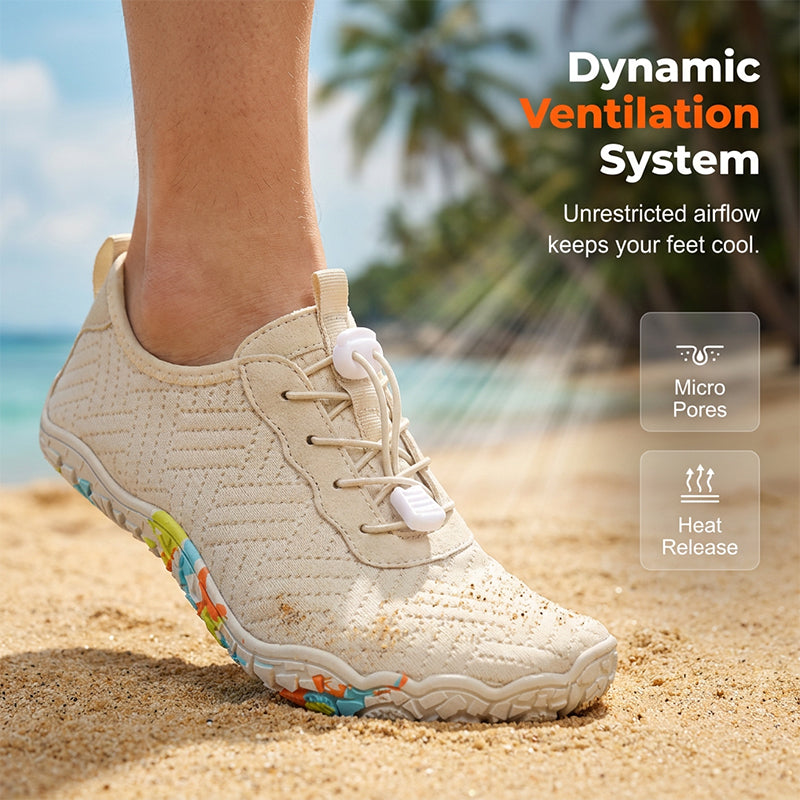 🔥HOT SALE 45% OFF – Quick-Dry Water Shoes for Men & Women | Multi-Directional Grip Outsole, Dynamic Ventilation, Flexible Fit, No-Tie Elastic Laces – Beach, Hike & Kayak Ready 🏖️🚣