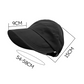 Wide-Brimmed Half-Cap Sun Hat with Hook Closure