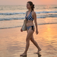 Women's Checkerboard Print Halter Bikini Set