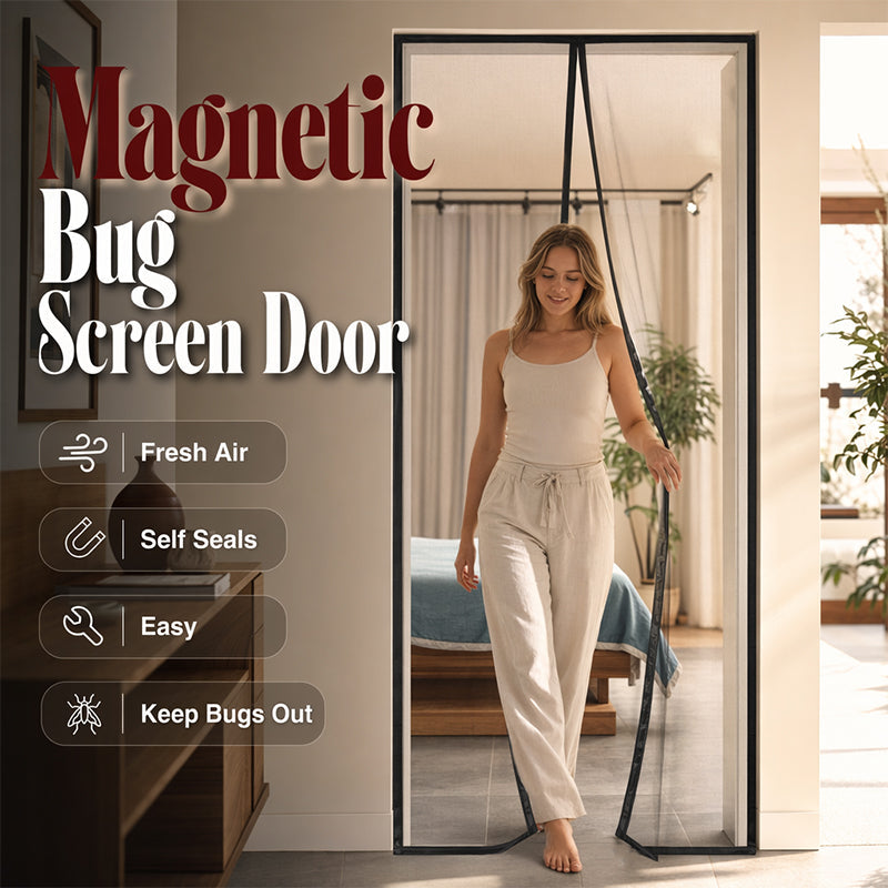 Hands-Free Magnetic Screen Door