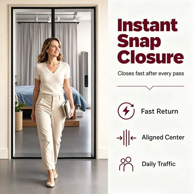 Hands-Free Magnetic Screen Door