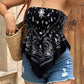⚡LAST DAY 45% OFF – Strapless Tube Top · 30K+ SOLD! · Smocked Bust, Paisley Bandana Print, Handkerchief Hem, Boho Style 👚🌞