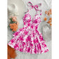 Women‘s Halter Tie-Neck Printed Mini Dress