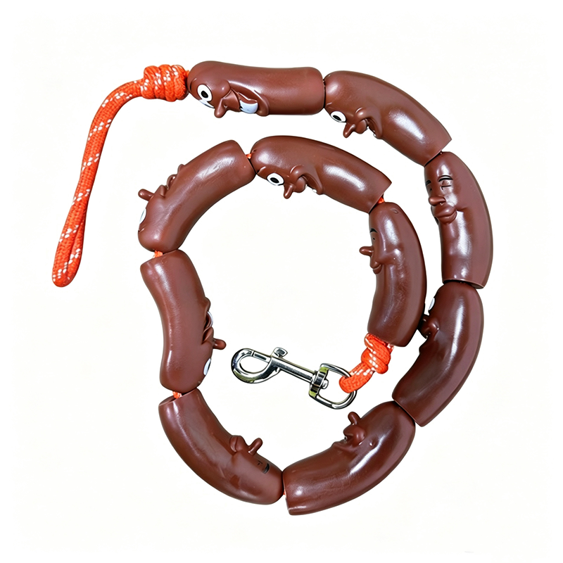 🌭🐶48% OFF! Funny Sausage Dog Leash – Strong Nylon, 360° Swivel Clasp, Soft Handle✨ 🌭🐶