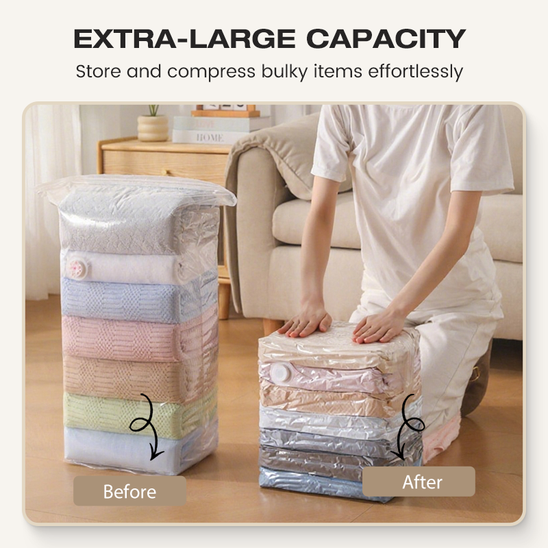 🔥HOT SALE  – Jumbo No-Pump Vacuum Bags 📦💨