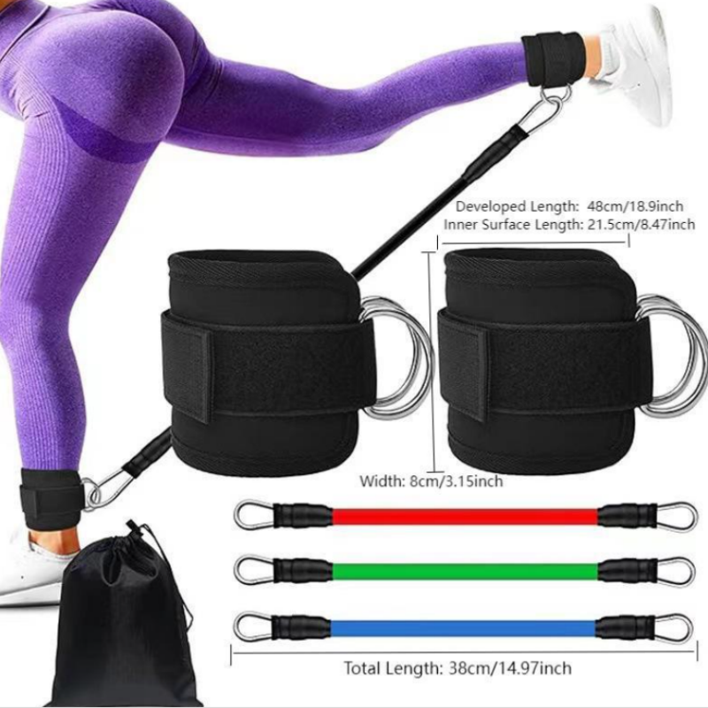 🔥HOT SALE 49% OFF – Ankle Resistance Trainer · 35K+ SOLD! · Adjustable Elasticity, TPE Material, Anti-Snap, Portable for Home & Gym, 5 Vibrant Colors 🏋️