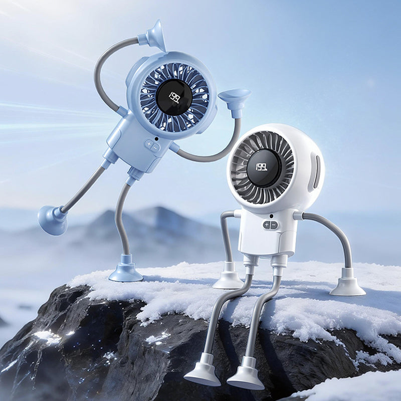 Multi-Functional Robot Fan with Suction Cups