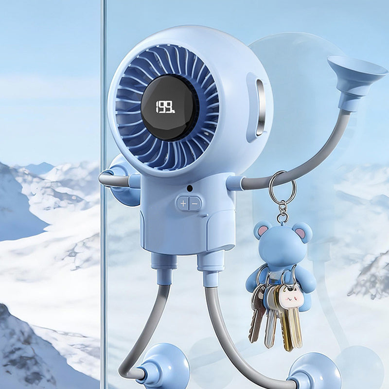 Multi-Functional Robot Fan with Suction Cups