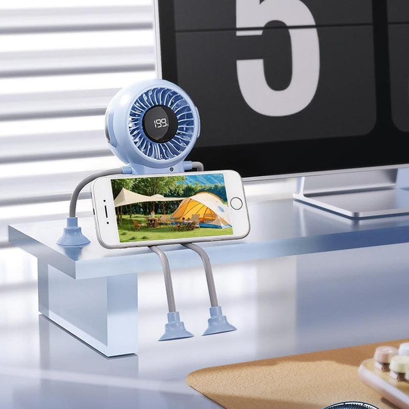 Multi-Functional Robot Fan with Suction Cups