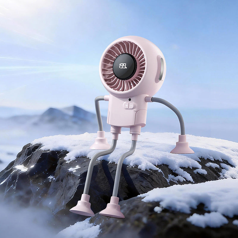 Multi-Functional Robot Fan with Suction Cups