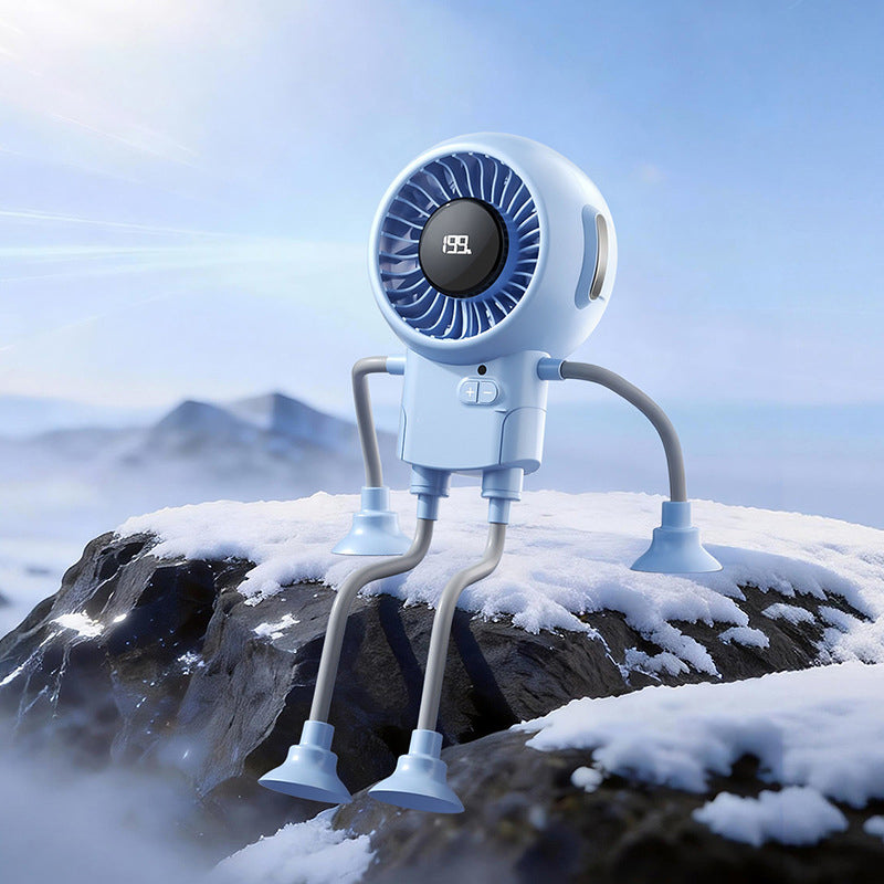 Multi-Functional Robot Fan with Suction Cups