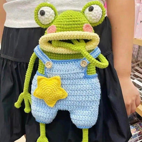 DIY Crochet Frog Phone Bag Kit