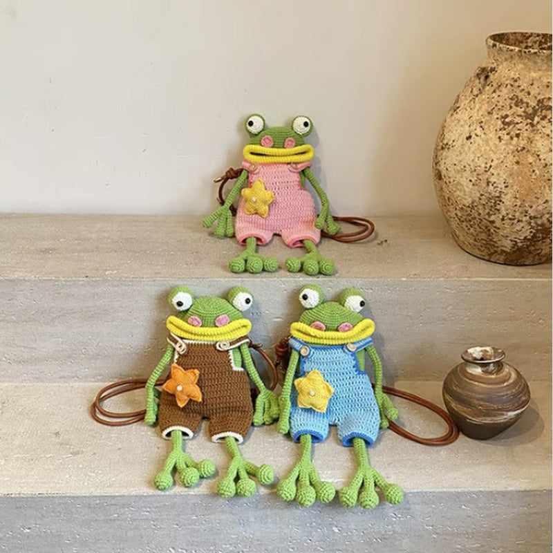 DIY Crochet Frog Phone Bag Kit
