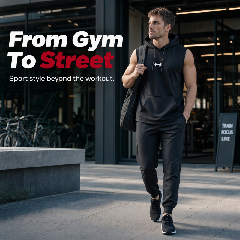 🔥SUMMER SALE 48% OFF – Workout Sleeveless Hoodie · 35K+ SOLD! · Lightweight & Breathable, Adjustable Hood, Front Pocket, Versatile Sport Style 🏀💨