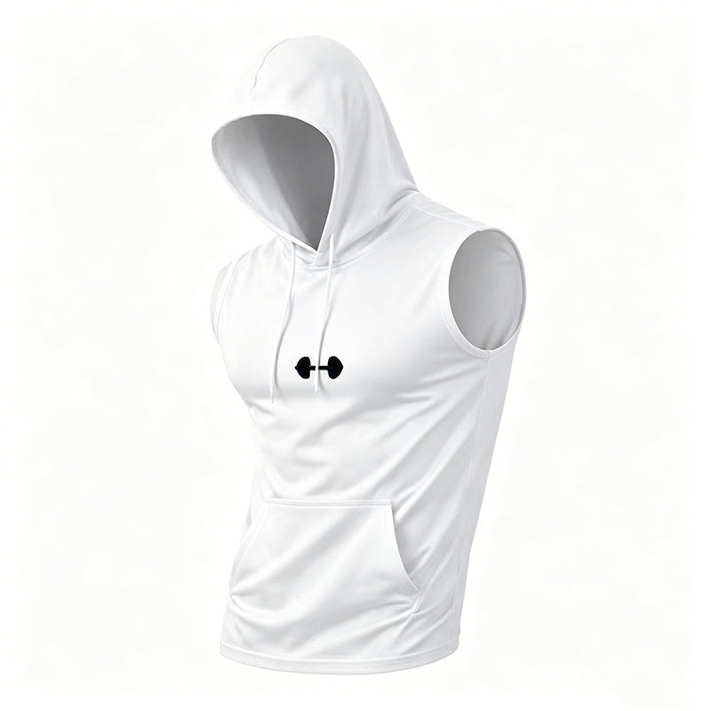 🔥SUMMER SALE 48% OFF – Workout Sleeveless Hoodie · 35K+ SOLD! · Lightweight & Breathable, Adjustable Hood, Front Pocket, Versatile Sport Style 🏀💨