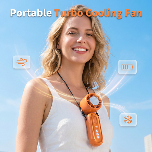 Portable Handheld Digital Display Cooling Fan