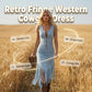 ⚡🤠Summer Sale 70% OFF – Retro Fringe Cowgirl Dress👗