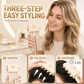 Wireless Heated Root Lift Clip, Salon Crown Volume for Fine Hair, 3-Step Styling, Compact Travel Design, Gentle Heat, Polished Finish