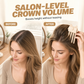 Wireless Heated Root Lift Clip, Salon Crown Volume for Fine Hair, 3-Step Styling, Compact Travel Design, Gentle Heat, Polished Finish