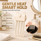 Wireless Heated Root Lift Clip, Salon Crown Volume for Fine Hair, 3-Step Styling, Compact Travel Design, Gentle Heat, Polished Finish