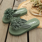 Women Floral Flip Flops Lightweight Summer Slippers