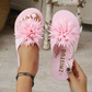 Women Floral Flip Flops Lightweight Summer Slippers
