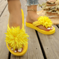 Women Floral Flip Flops Lightweight Summer Slippers