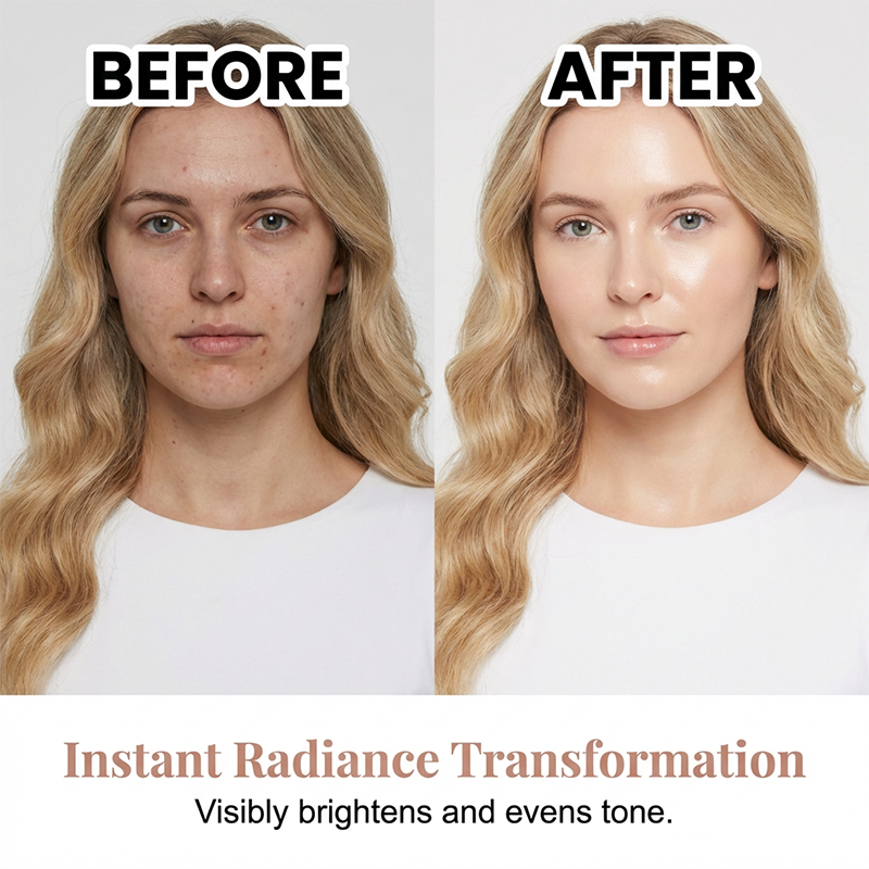 Full Coverage Long-Lasting Liquid Foundation-Keeps makeup fresh and vibrant.