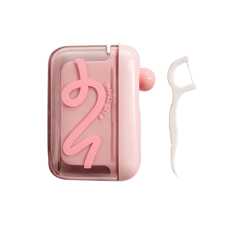 Automatic Pop-Up Floss Dispenser, One-Button Release, Dust-Proof Sealed Storage, Compact Portable, Home & Travel