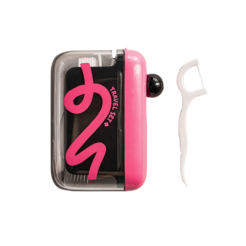 Automatic Pop-Up Floss Dispenser, One-Button Release, Dust-Proof Sealed Storage, Compact Portable, Home & Travel