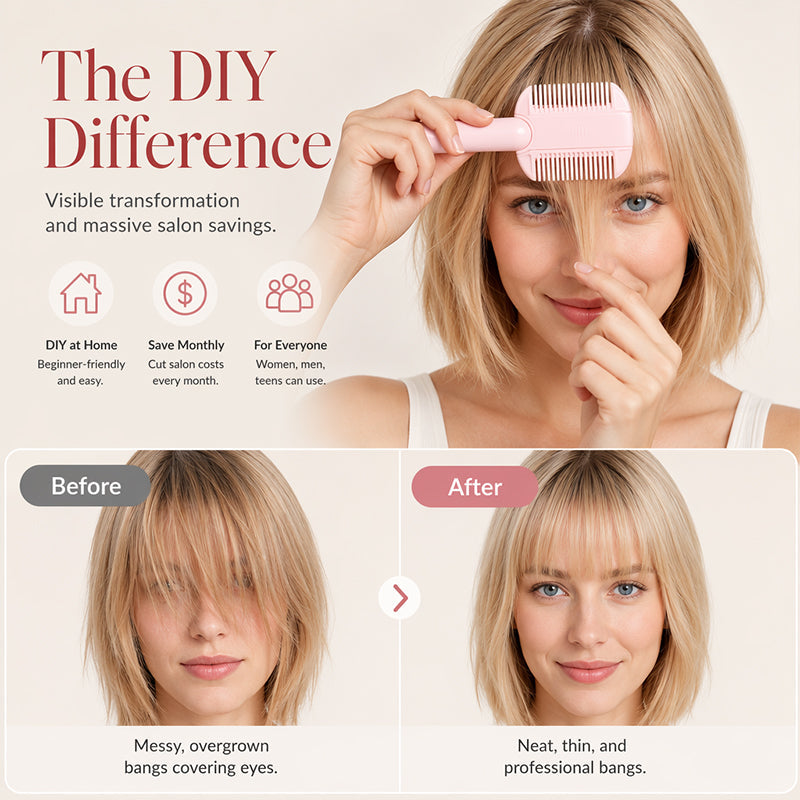 Portable Dual-Use Hair Trimming Comb
