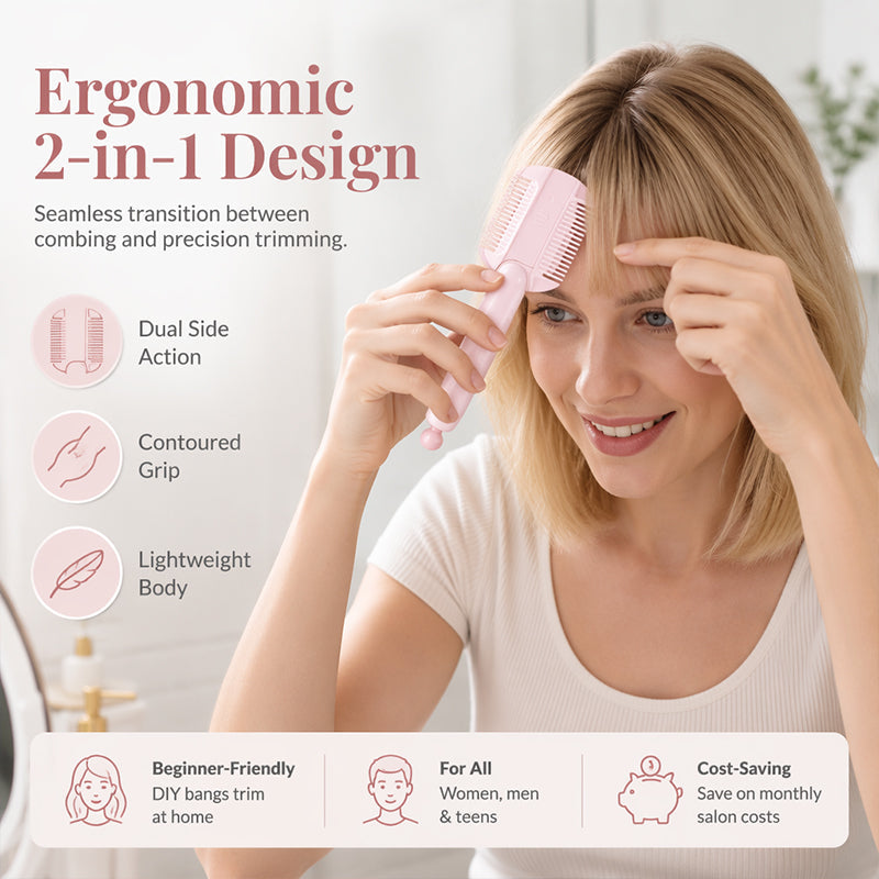 Portable Dual-Use Hair Trimming Comb