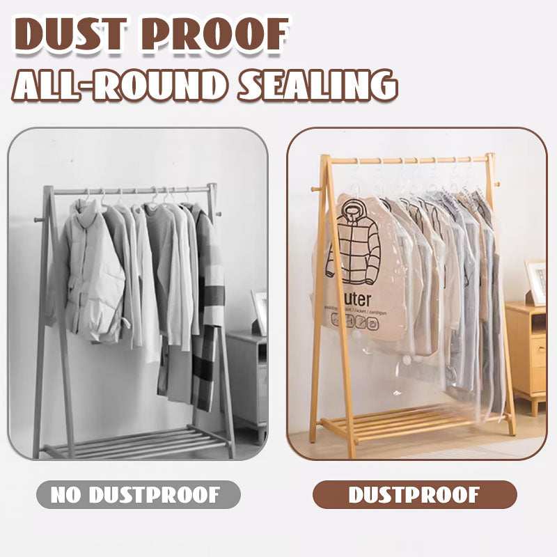 Hanging Vacuum Storage Bags– Space-Saving Compression Bags,Dustproof & Moisture-Proof Transparent Design, Travel & Home Storage Solution